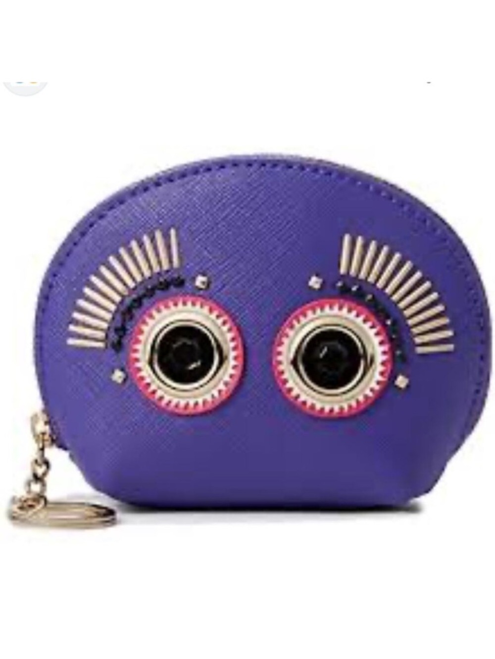 Kate Spade Liana Monster Purple Coin Purse NWT Retail $179